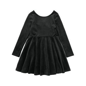 Tea Collection Girls Velour Ballet Dress, Black